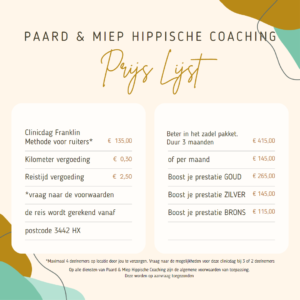 Hippische coaching Paard&Miep